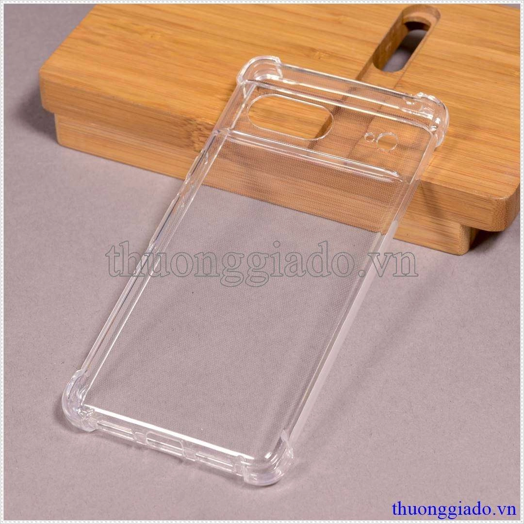 Ốp lưng dẻo Google Pixel 7 (Ốp lưng Silicone trong suốt tăng cường chống sốc 4 góc)